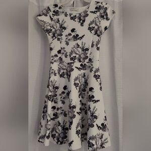 Abercrombie & Fitch Floral Dress Black White